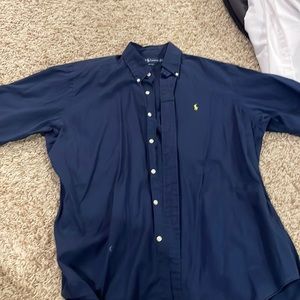 Men’s Polo Ralph Lauren Classic Fit Short Sleeve Dress Shirt - Large